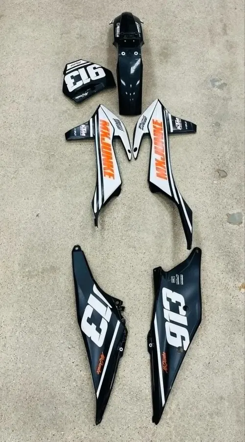 2022 KTM 450SXF Plastics Kit Fender Panel Shroud OEM Black Dirt Bike 450 SX-F