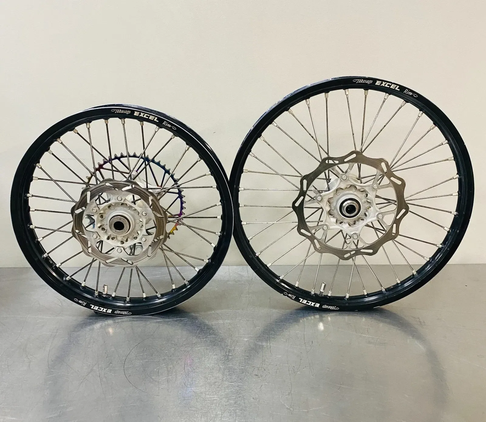 2023 + KTM 125 / 250 / 350 / 450 Excel Wheelset Black Rims  Sprocket Husqvarna