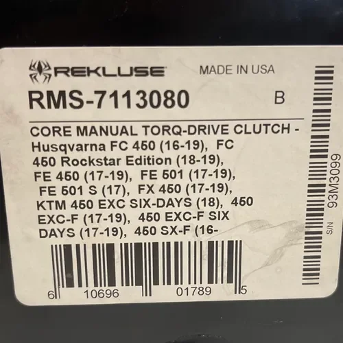 KTM / Husqvarna / Gas Gas 450 Rekluse Core Manual Torque Drive Clutch 