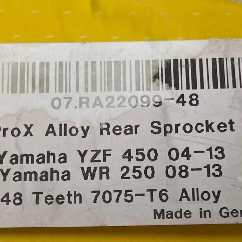 Brand New Yamaha Yz 125 / Yz 250 / Yz 250f / 450f Rear Sprocket 48 Tooth  