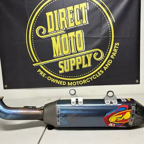 Fmf Titanium 4.1 Slip On Exhaust 2019 2020 2021 2022 Ktm Husqvarna Gas Gas 
