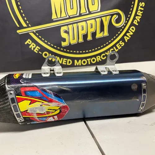Fmf Titanium 4.1 Slip On Exhaust 2019 2020 2021 2022 Ktm Husqvarna Gas Gas 

