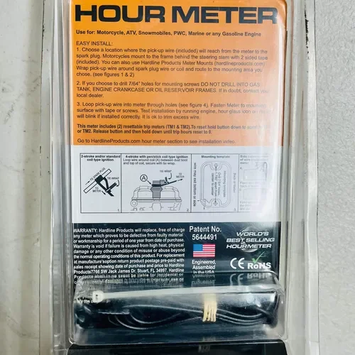 Brand New Hardline Universal Hour Meter 