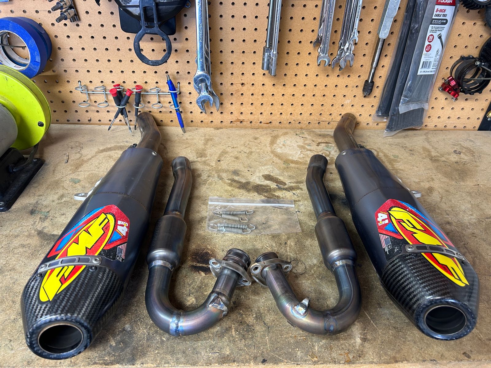 2018 2021 Honda CRF 250R Dual Fmf 4.1 Full Titainum Exhaust