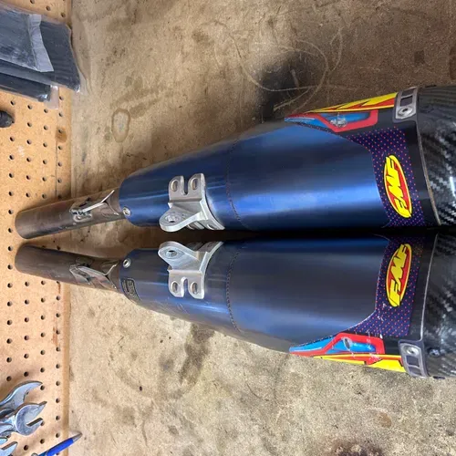 2018-2021 Honda CRF 250R Dual Fmf 4.1 Full Titainum Exhaust 