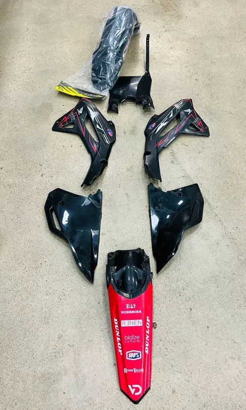 2024 Honda CRF450 Plastics Fender Shrouds Side Panels Protector Graphics Kit CRF