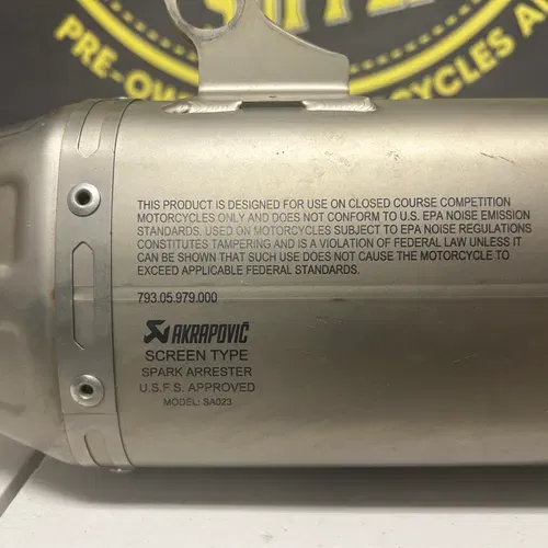 Akrapovic Titanium Slip On Exhaust 
Ktm Huskqvarna Gas Gas 250/350/450
19-22