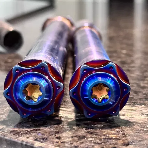 Stark Varg Titanium Front Axle Bolt Wheel Nut Complete