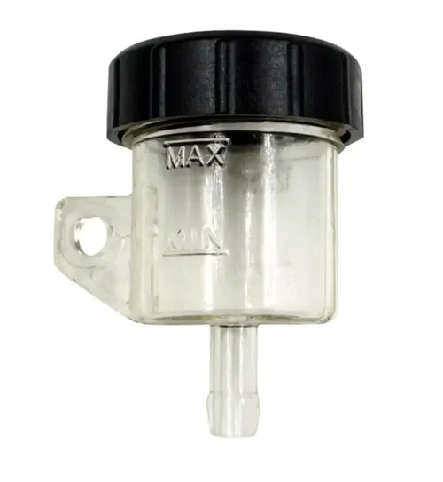 Rear Brake Reservoir Tank clear plastic Overflow Cap Fluid