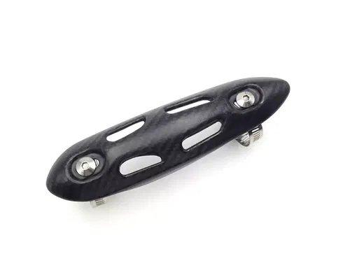 Exhaust Pipe Guard Header Heat Shield Protector: Carbon Fiber