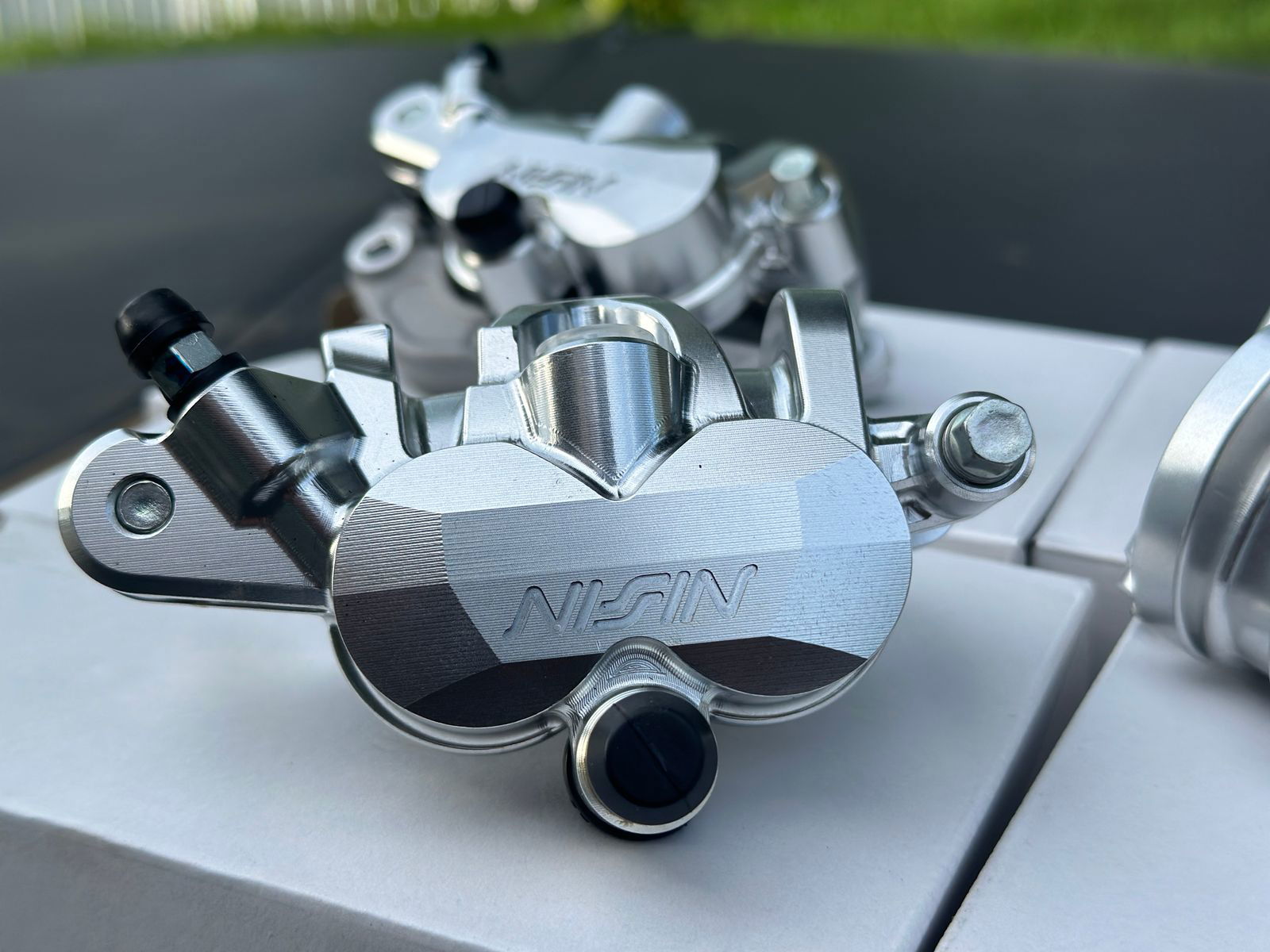 Works Front Caliper Billet 27mm Nissin Factory part- fits