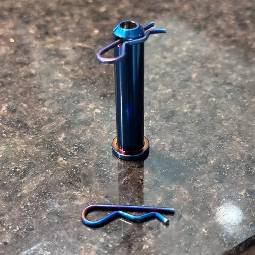 Titanium Foot Peg Cotter Pin Upgrade Clip Set:  PVD Coating