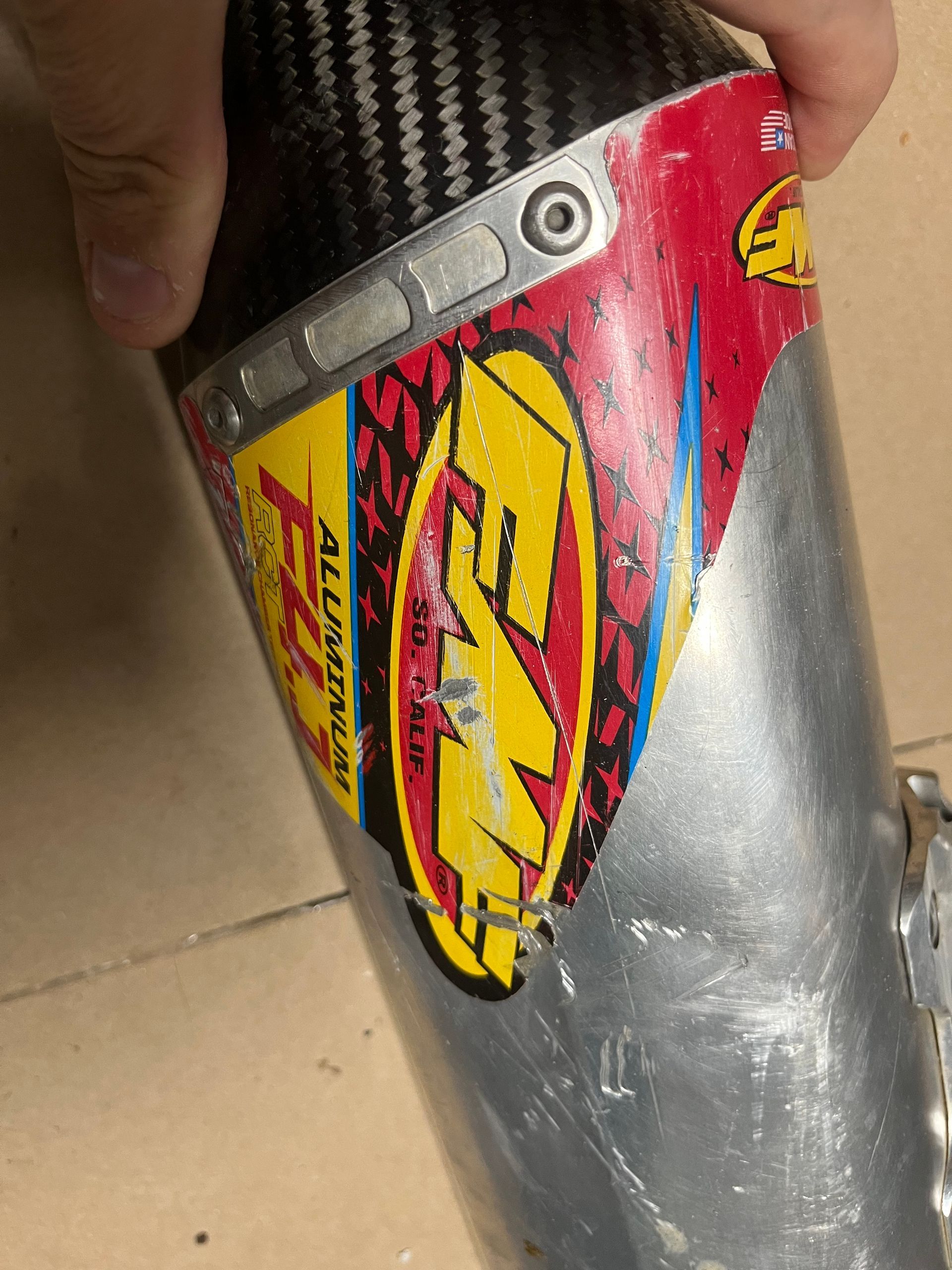2020-2023 Kx450 FMF Muffler With Carbon Tip 