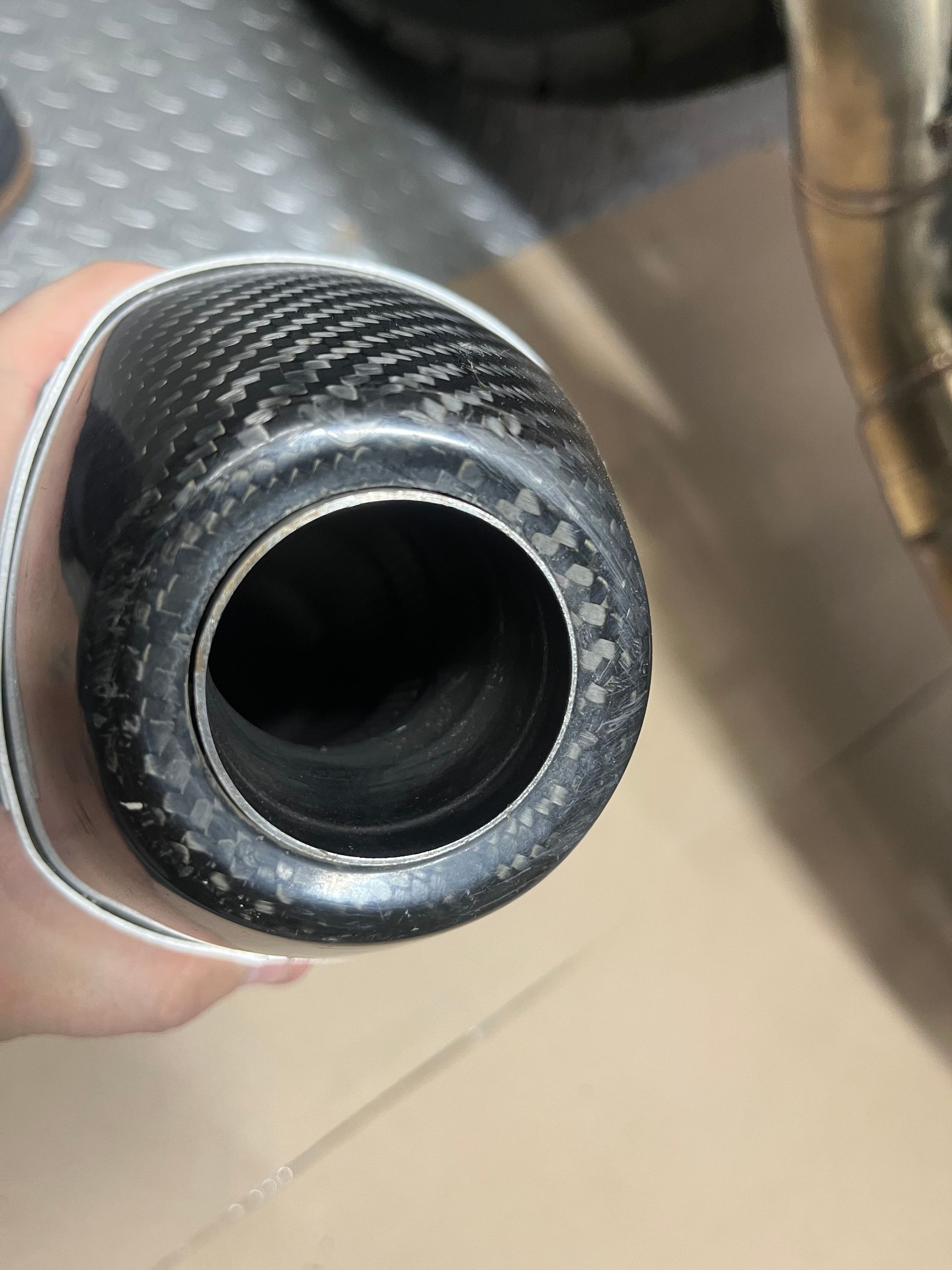 2020-2023 Kx450 FMF Muffler With Carbon Tip 