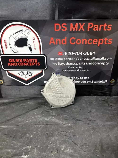 2013 Kawasaki KX250F Outer Clutch Crankcase Engine Cover 2015 2014 2016 OEM USED