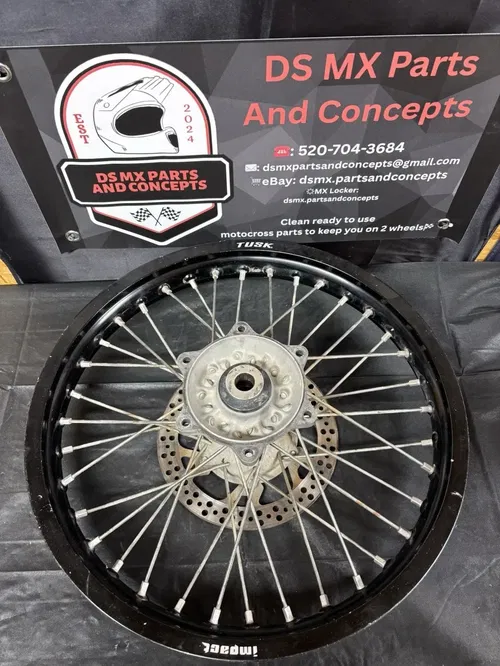 2002–2021 YZ125 YZ250 Rear Wheel – OEM Hub, Black Tusk Rim, Used