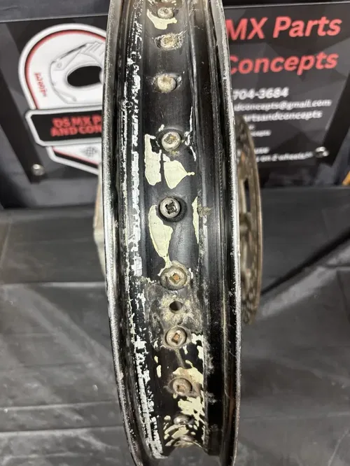 2002–2021 YZ125 YZ250 Rear Wheel – OEM Hub, Black Tusk Rim, Used