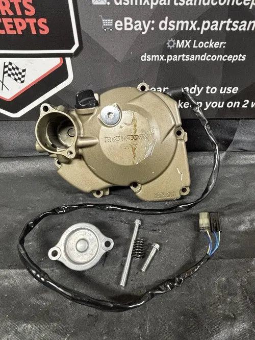 2006 04-08 HONDA CRF250R OEM STATOR MAGNETO ROTOR FLYWHEEL ALTERNATOR LEFT COVER