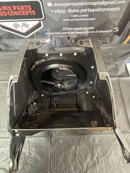 2004 YZ125 Restyle Air Box w/ Intake Boot – Used OEM in Good Shape