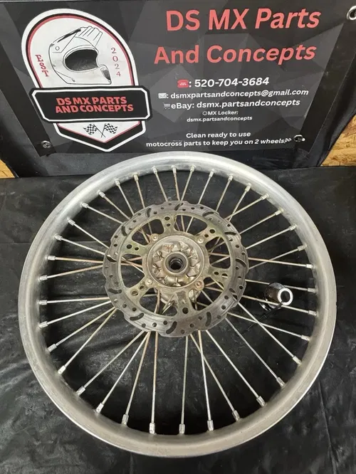 2000 99-02 KX125 KX250 KX500 FRONT WHEEL ASEMBY HUB ROUNDED RIM 41034-1300 ROTOR