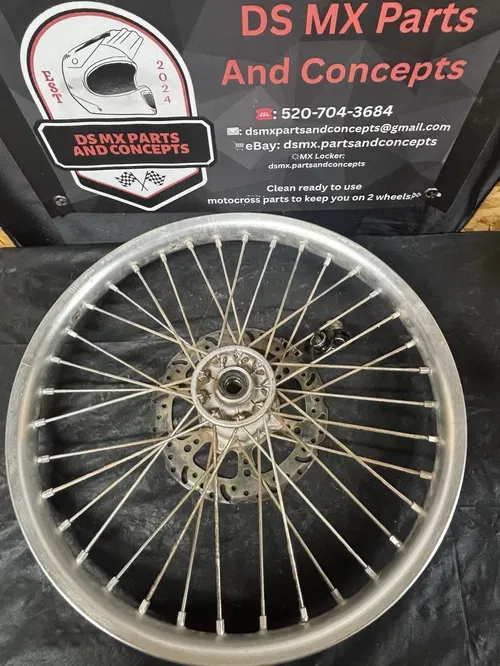 2000 99-02 KX125 KX250 KX500 FRONT WHEEL ASEMBY HUB ROUNDED RIM 41034-1300 ROTOR