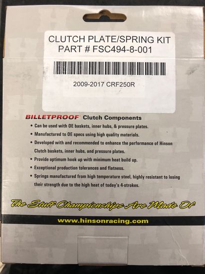 Hinson Clutch/Spring Kit