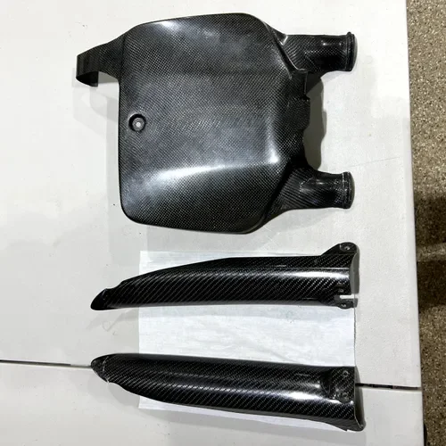 Factory Carbon number plate & fork guards (KX125/250/500)