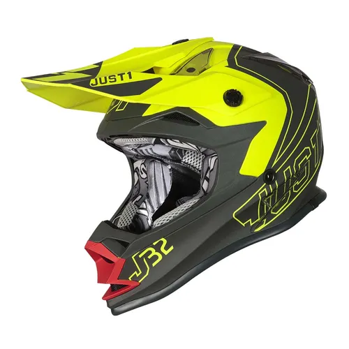 Just 1 Youth Helmet Gray and Yellow 