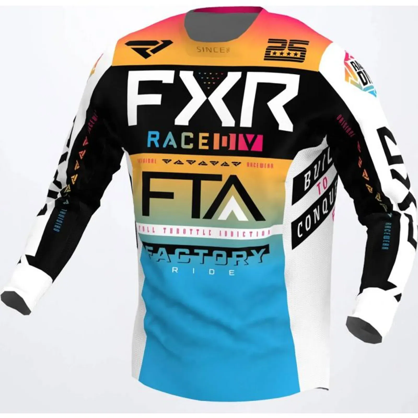 FXR Podium Gladiator MX Jersey Blue-Black - Dirt cheap price!