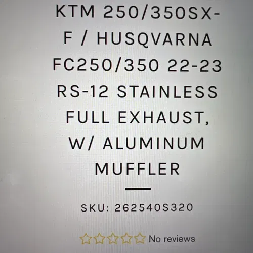 Yoshimura Complete Exhaust System For Ktm And Husqvarna