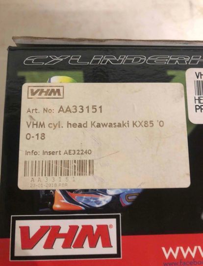 KX85 VHM Cylinder Head