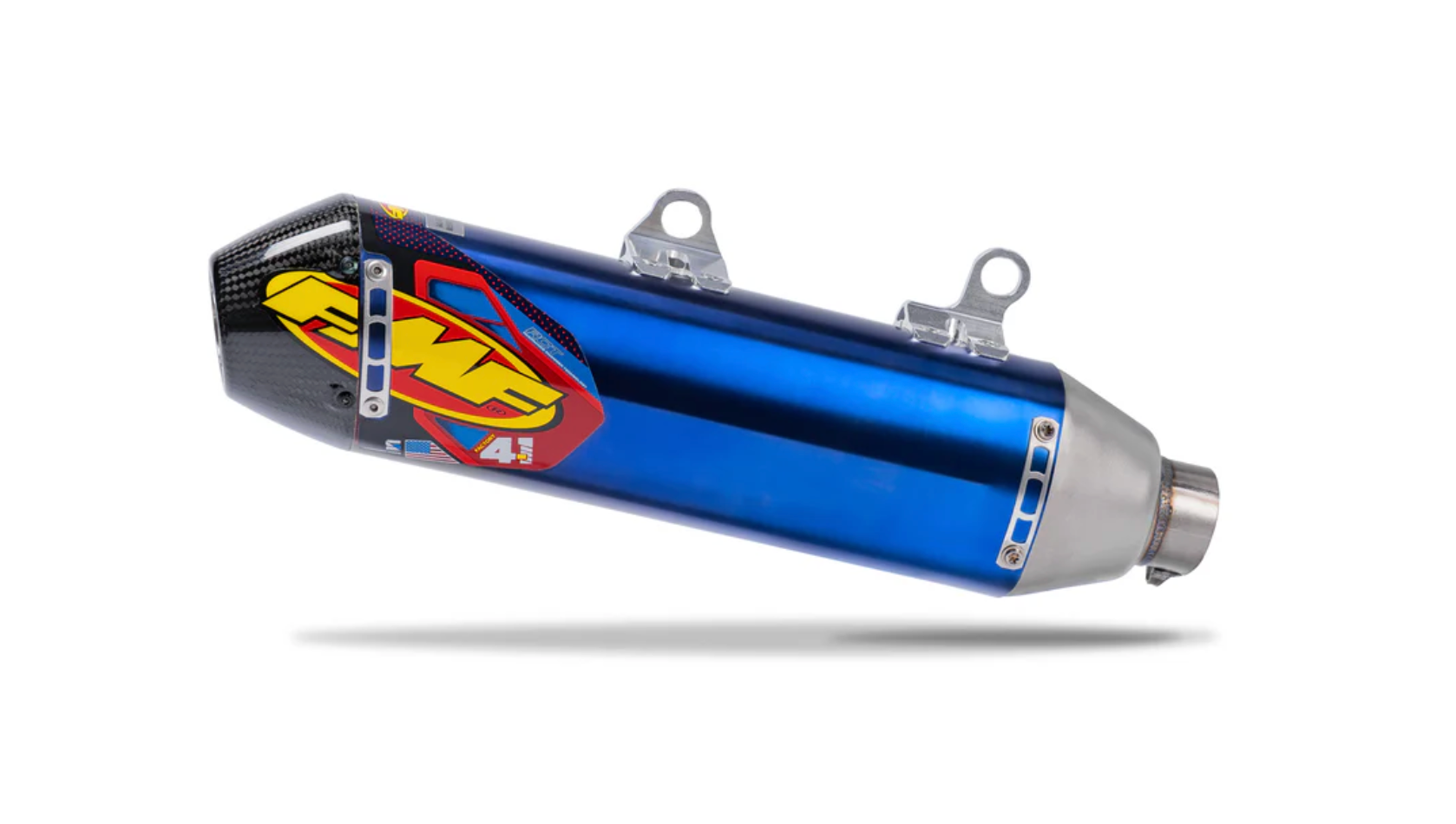 FMF Factory 4.1 RCT Titanium Anodized Slip-On Honda TRX450R 2004-2014 Carbon End Cap 041546