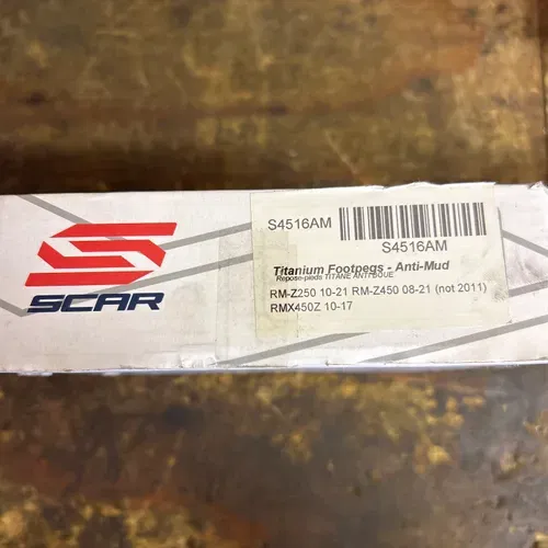 Suzuki Rmz Titanium Footpegs Scar