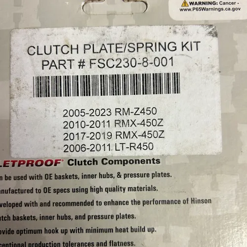 Hinson Clutch Plate / Spring Kit Suzuki 
