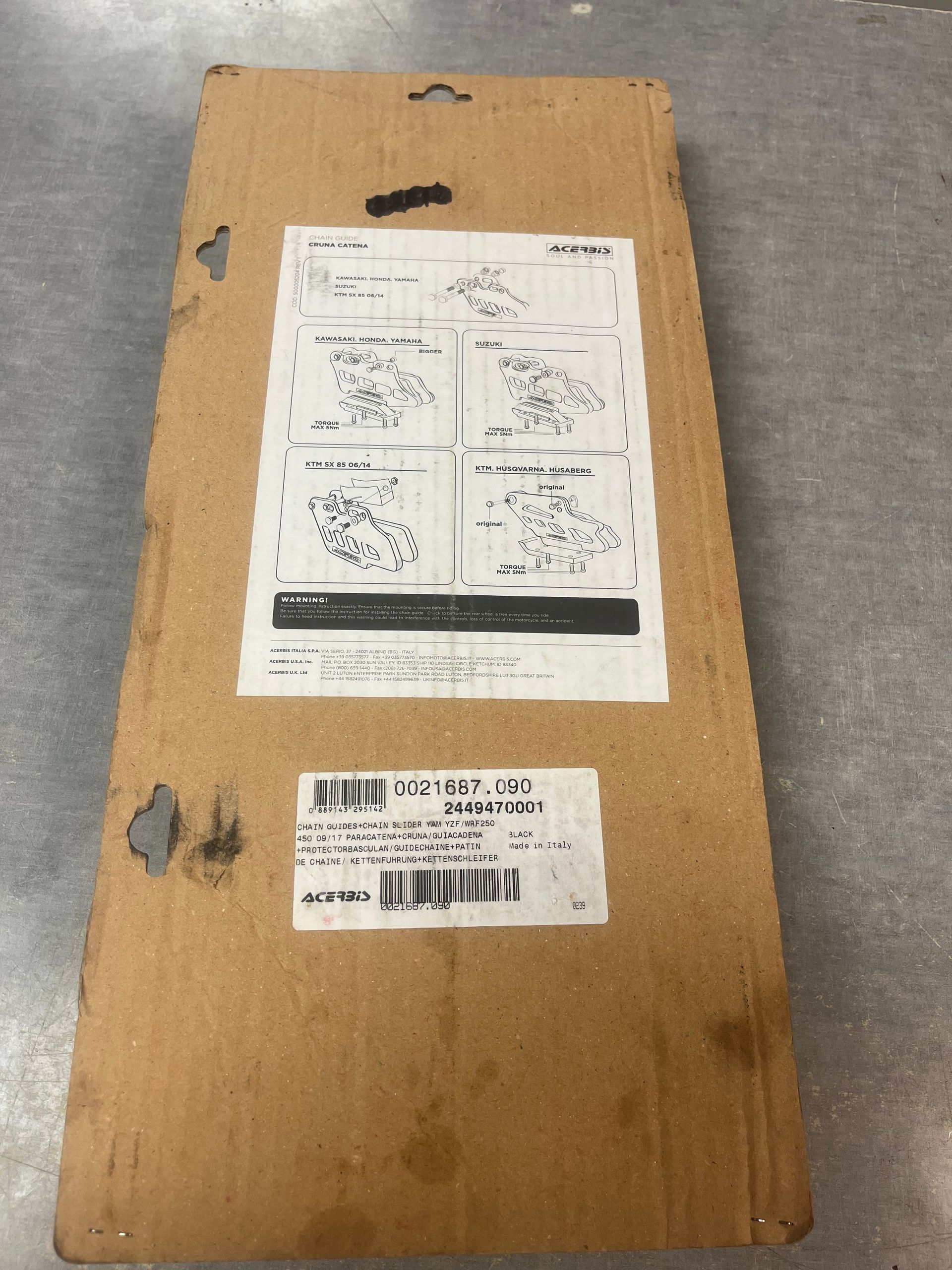 Acerbis Chain Guide A D Slider Kit