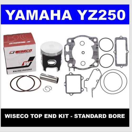 Yamaha YZ250 2002-2022 WISECO Top End Piston Kit w/ Gaskets Standard Bore