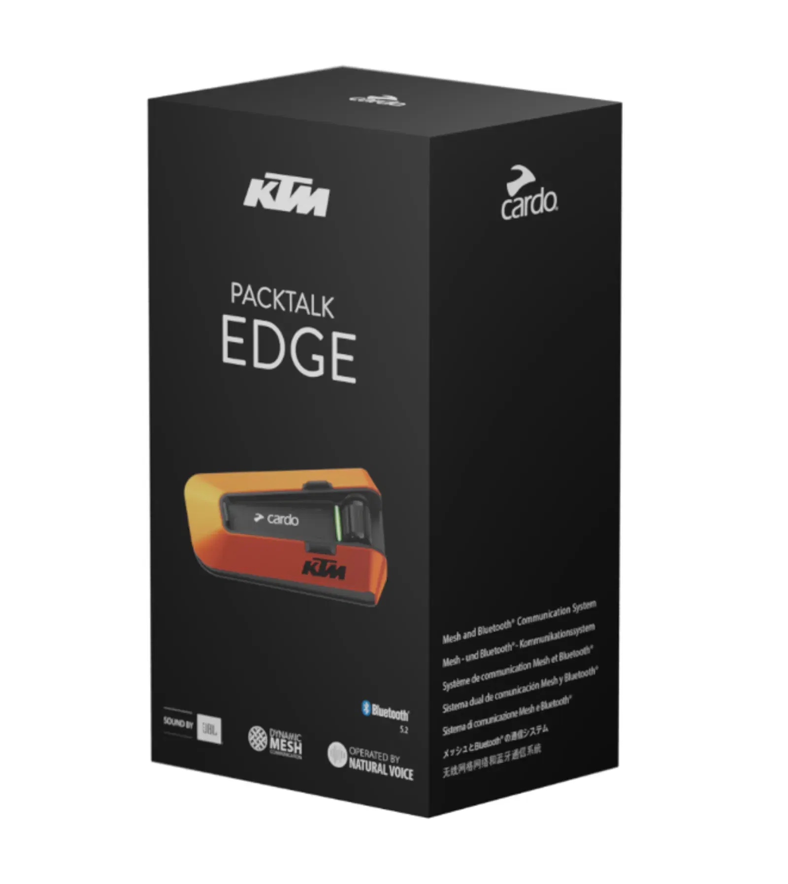 Cardo KTM PackTalk Edge Helmet Headset Intercom Cardo KTM PackTalk Edge Helmet Headset Intercom