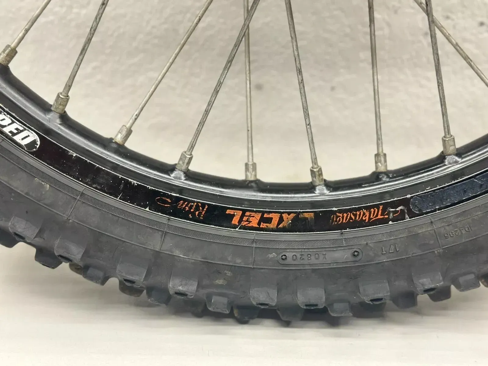 2008 KTM 300XC Excel Front Wheel 21 Inch Tire Rim Sprocket Hub 7800900104430 XC