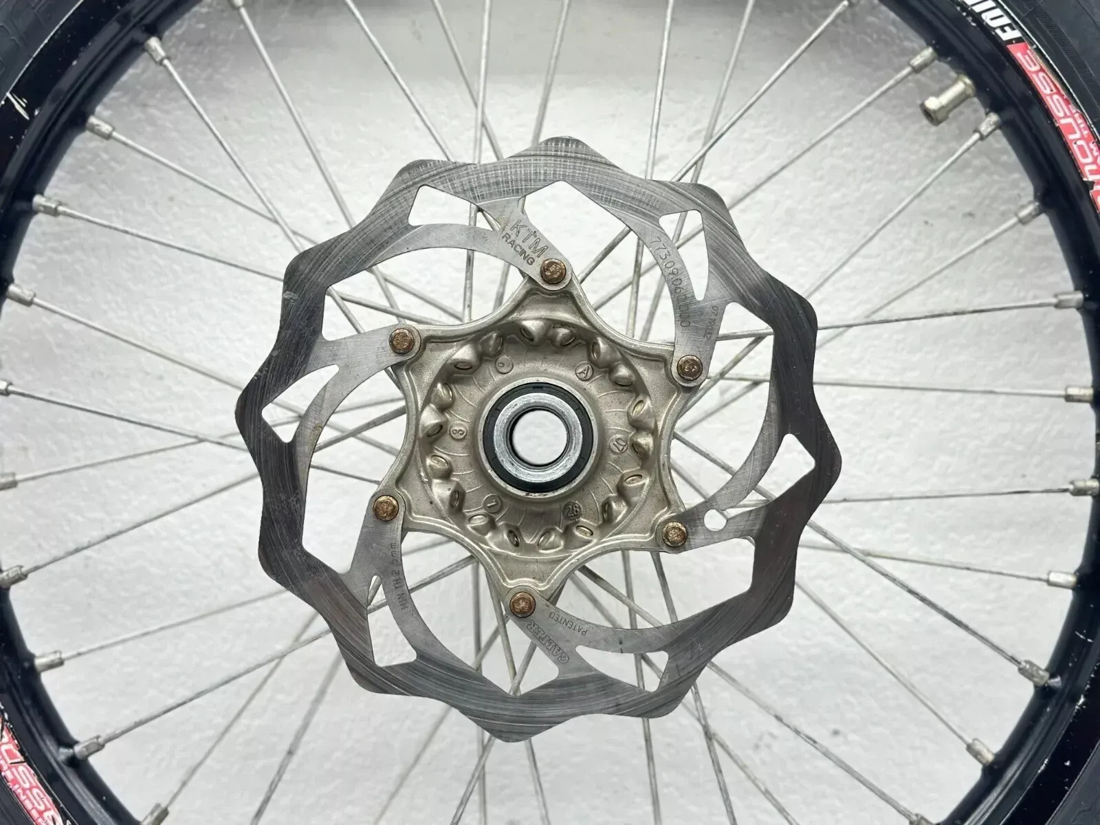 2008 KTM 300XC Excel Front Wheel 21 Inch Tire Rim Sprocket Hub 7800900104430 XC