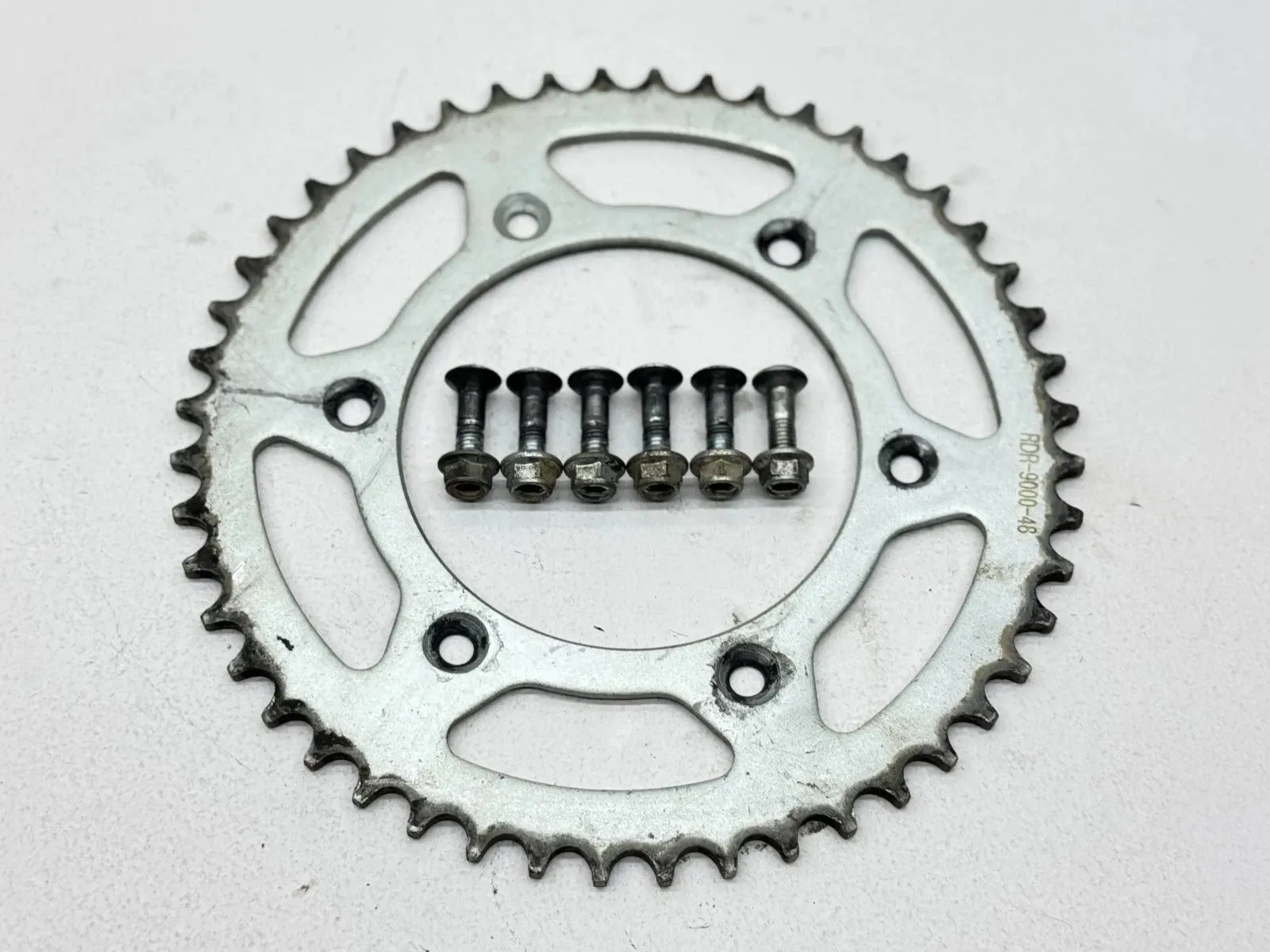 2003 Honda CR250R Rear Wheel Sprocket Silver Bolts Assembly 41202-ML3-811 CR