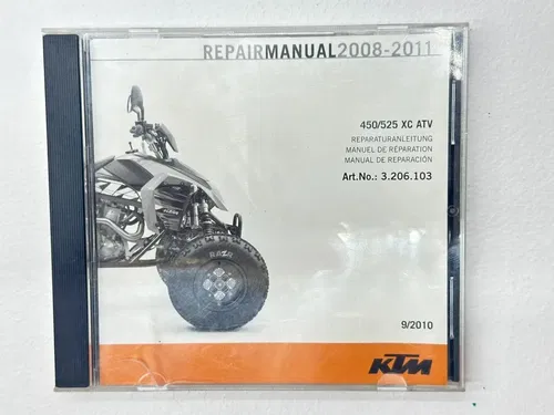 KTM Repair Manual CD 450/525 XC ATV 2008-2011 Original Part Art. No. 3.206.103