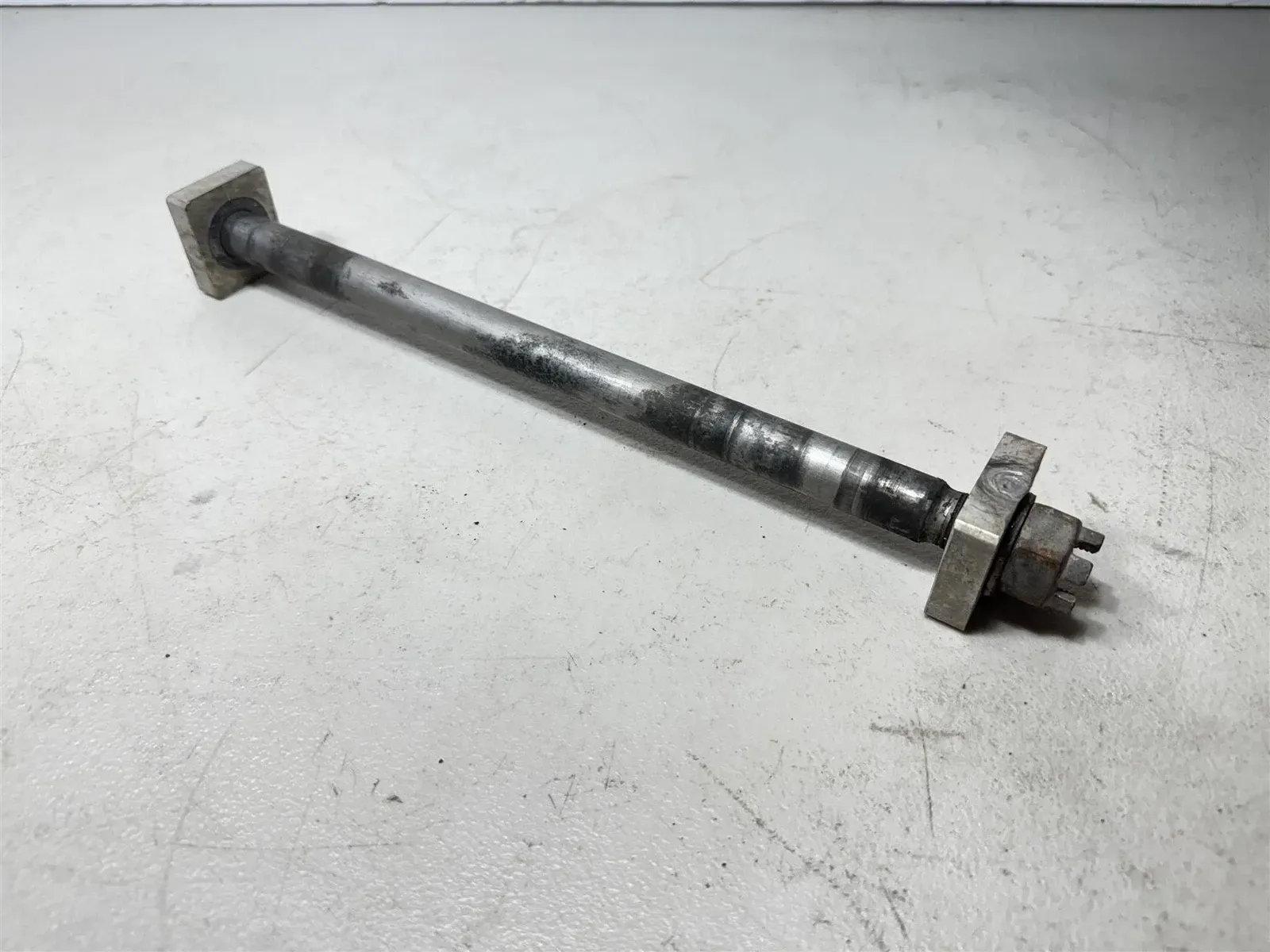 1999 Kawasaki ZX9R Rear Wheel Axle OEM Block Pivot Spindle Nut Bolt Blocks ZX 9R