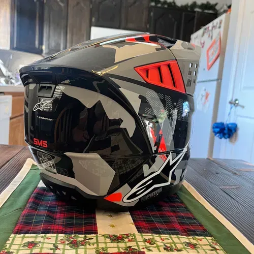 Alpinestars SM5 Anthracite/Flo Red/Camo