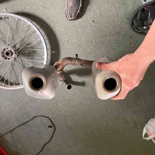 Stock Pipes Off Of 2016 Crf250r