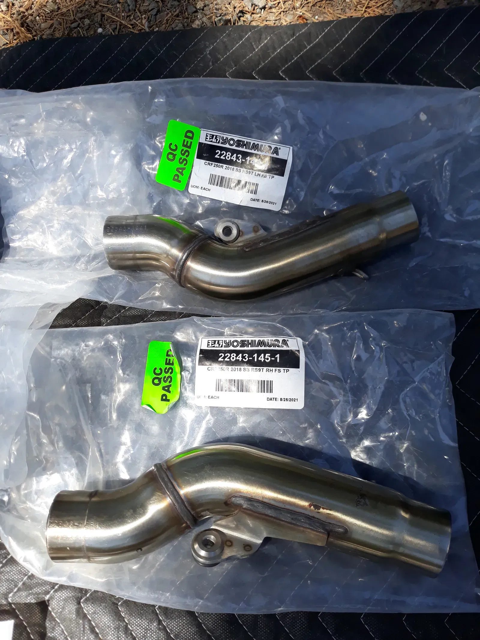 Yoshimura CRF250R 18-21/RX RS-9T STAINLESS FULL EXHAUST, W/ DUAL STAINLESS  MUFFL