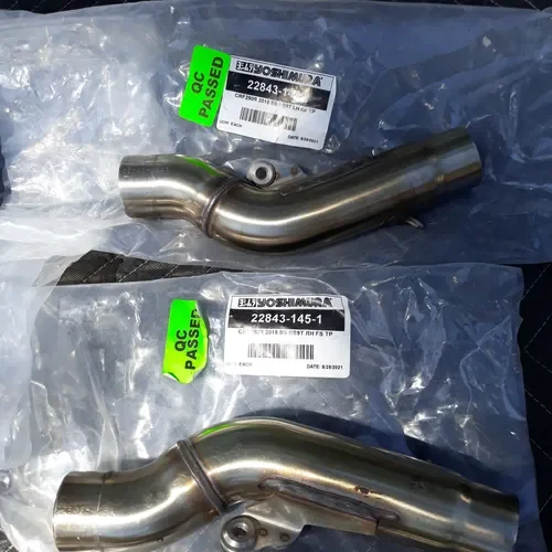 Yoshimura CRF250R 18-21/RX RS-9T STAINLESS FULL EXHAUST, W/ DUAL STAINLESS  MUFFL