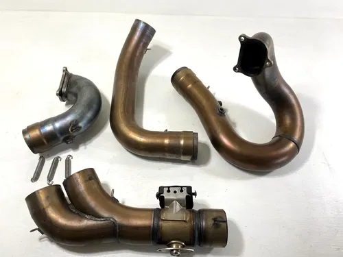 2012 Ducati Diavel Exhaust Header Manifold Rear Head Pipes OEM Assembly