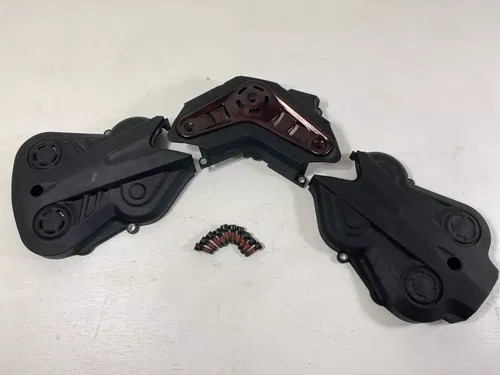 2012 Ducati Diavel Engine Motor Timing Belt Chain Covers OEM Black Guard