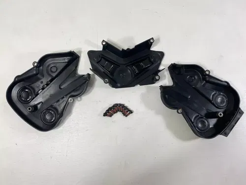 2012 Ducati Diavel Engine Motor Timing Belt Chain Covers OEM Black Guard