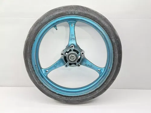 2007 Suzuki GSXR 750 Front Wheel Blue Tire Rim 55110-02H00 OEM GSXR750 GSXR600